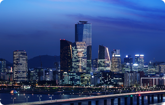 urban nightscape image